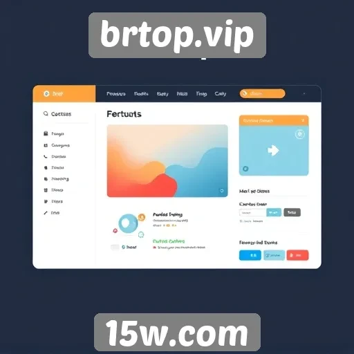 Análise da interface do usuário do site brtop.vip